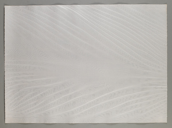 07 Photogenic Painting, Untitled 23, 1975, Cyanotype Photogram, 30x40 in